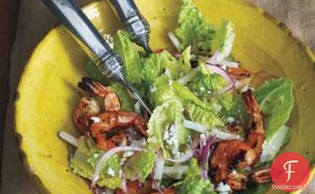 Salada Mexicana De Camarão Grelhado Caesar