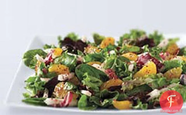Salada De Vinagrete De Framboesa E Laranja