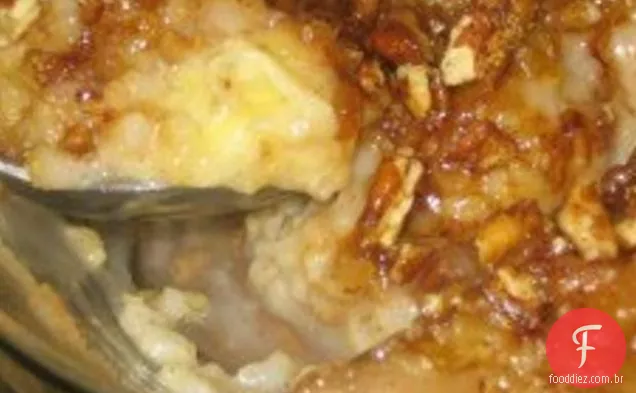 Torta De Pudim De Arroz Banana Pecan