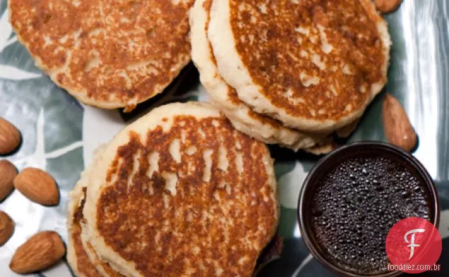 Panquecas de amêndoa de limão (sem glúten, Vegan, sem soja)