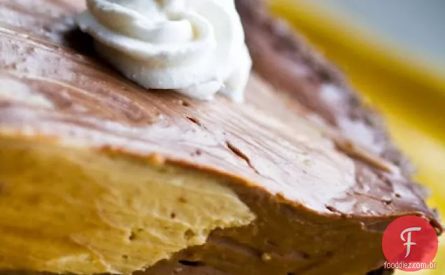 Torta De Mousse De Chocolate Com Manteiga De Amendoim