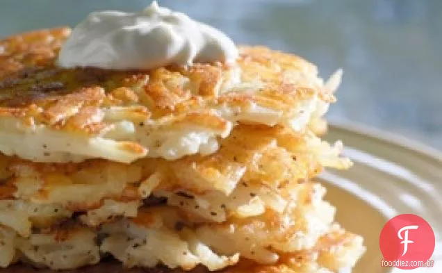 Panquecas de pastinaga de batata de Rachael Ray