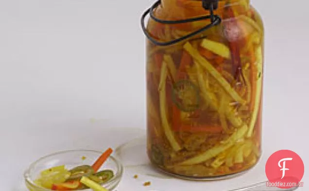 Pastinaga E Picles De Cenoura Com Chiles