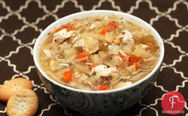 Frango Erva-Doce Limão Arroz Sopa