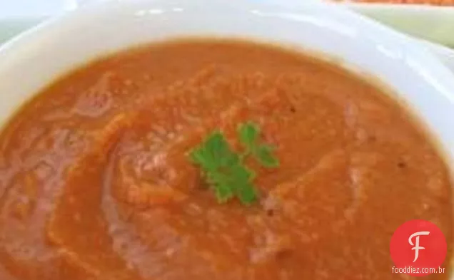 Sopa De Lentilha Vermelha Mais Quente De Inverno