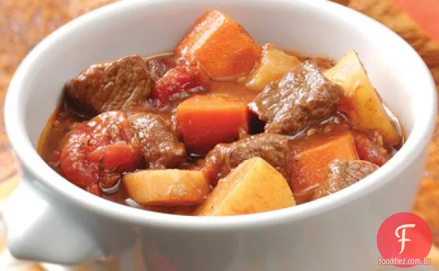 Fogão Lento Saudável Ensopado De Carne