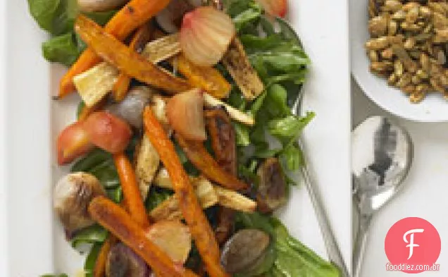 Salada Assada Da Colheita Do Outono