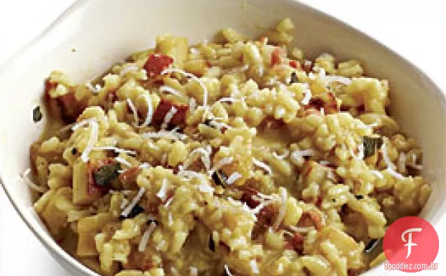 Risoto De Pastinaga Com Pancetta E Sálvia