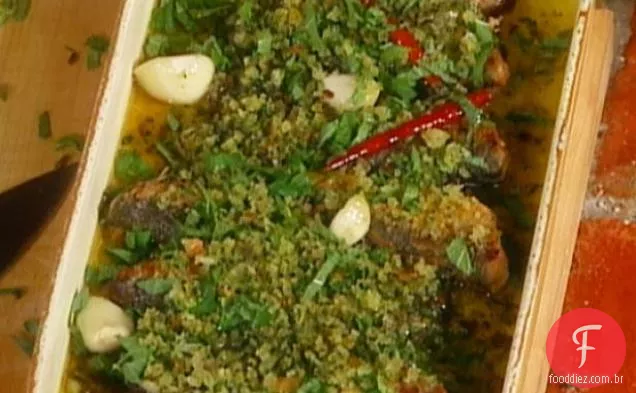 Peixe marinado com vinagre e hortelã: Pesciolini em Scapece