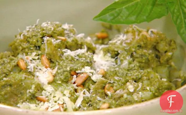 Pesto Batatas Esmagadas