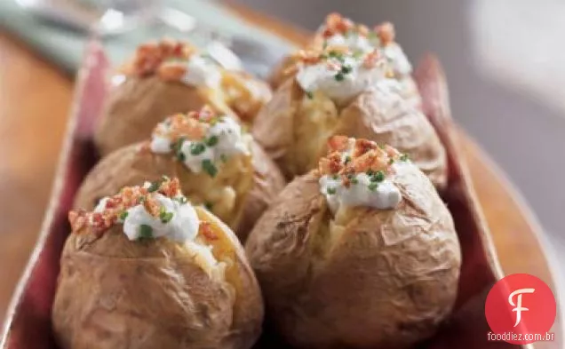 Batatas Yukon Gold com Gorgonzola e Pancetta