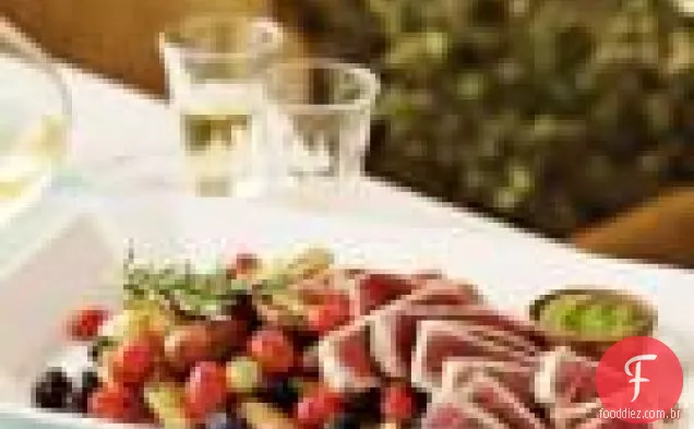 Batatas Grelhadas Com Tomates E Azeitonas