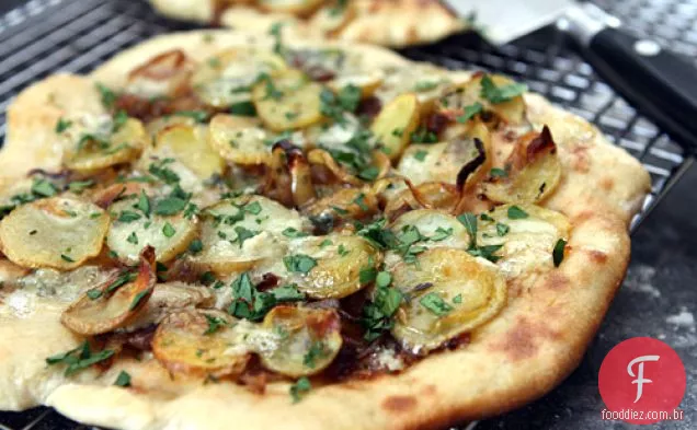 Pizza De Batata E Queijo Azul