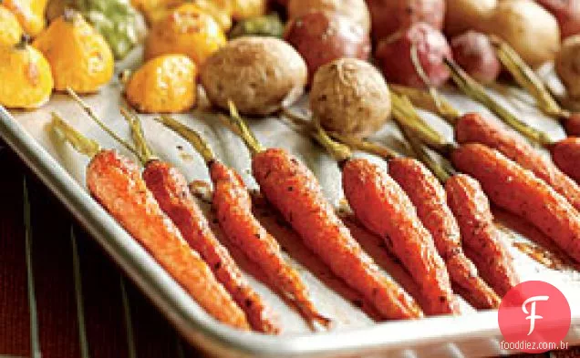 Abóbora Assada, Cenoura E Batata