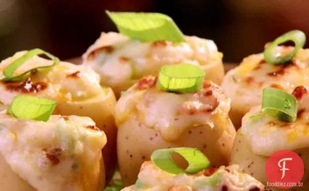 Mini Batatas Recheadas Com Bacon De Queijo