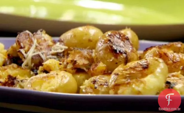 Manteiga e batatas esmagadas Parm