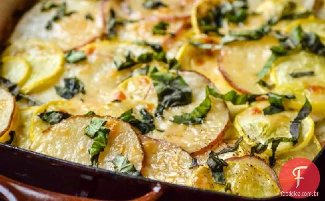 Batata, Abóbora E Queijo De Cabra Gratinado