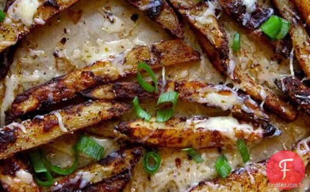 Batatas Fritas Assadas Com Queijo Chili
