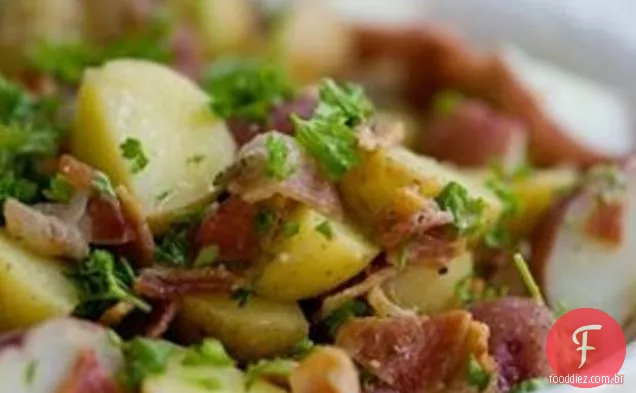 Salada De Batata Com Bacon E Salsa