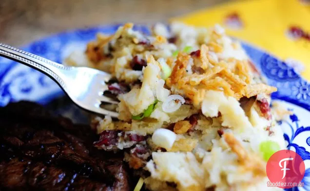 Batatas Esmagadas Estilo Restaurante