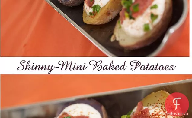 Skinny-mini batatas assadas