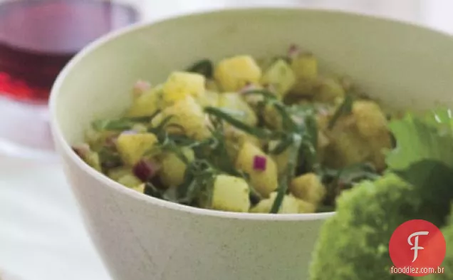 Salada De Batata Com Óleo De Manjericão