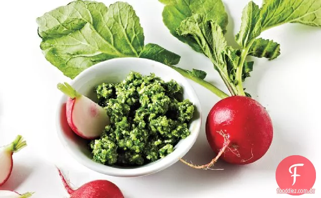 Rabanetes com Iceberg e manteiga de ervas