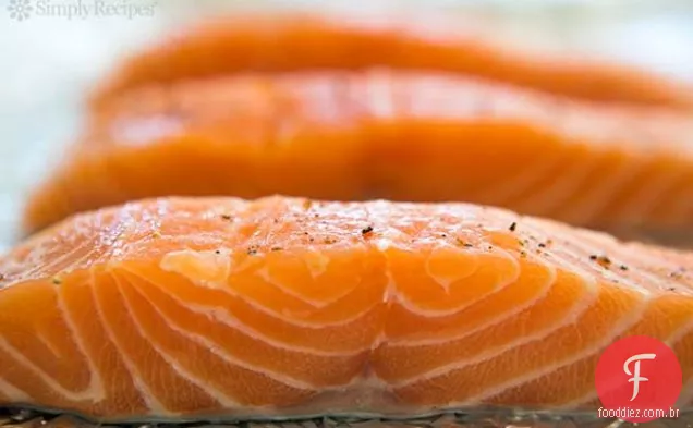 Salmão com crosta de Panko