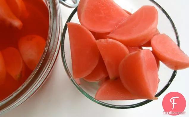 Rabanetes em conserva Pretty-in-pink