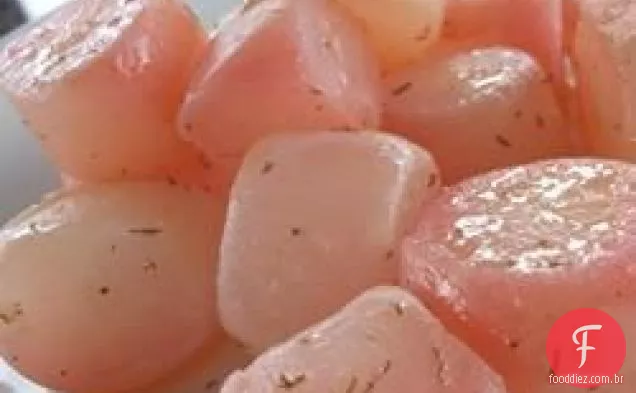 Rabanetes Cozidos No Vapor