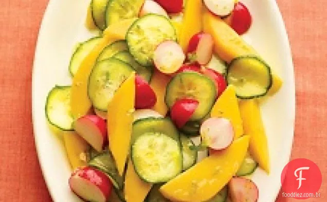 Salada De Manga E Rabanete Com Molho De Limão