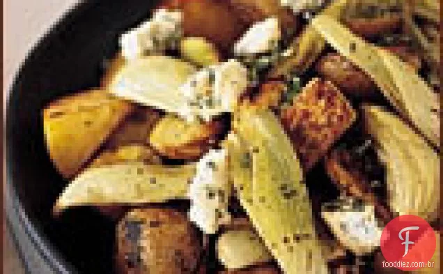 Raízes com Gorgonzola