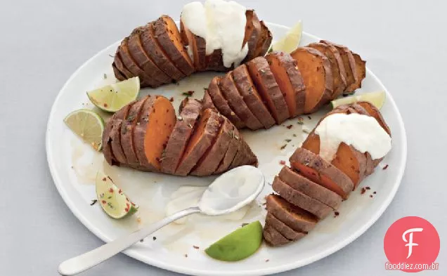 Receita De Batata Doce Hasselback
