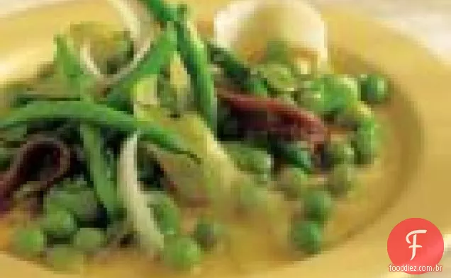 Favas, Feijão Verde, Ervilhas E Fitas De Abobrinha