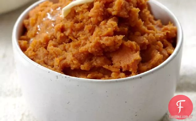 Batatas doces com manteiga de maçã