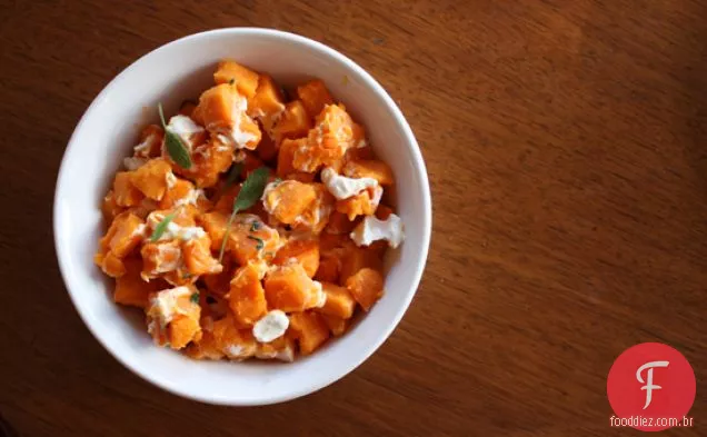 Batata Doce Com Queijo De Cabra E Sálvia