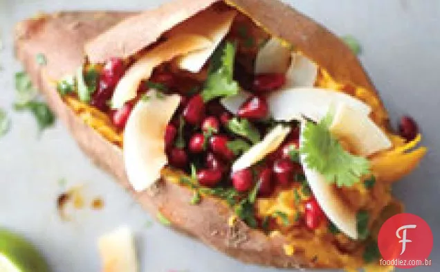 Batata-Doce Com Coco, Romã E Limão