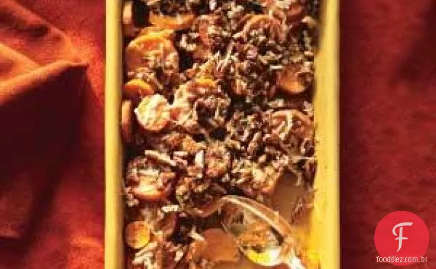 Batatas Doces Com Nozes E Parmesão