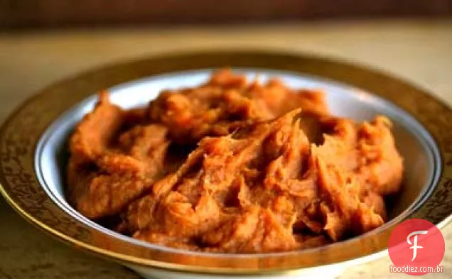 Batatas doces temperadas de férias (inhame)