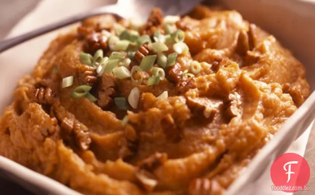 Batatas Doces Com Nozes Açucaradas