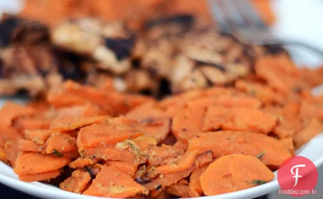 Batatas Doces Assadas Com Alecrim E Leite
