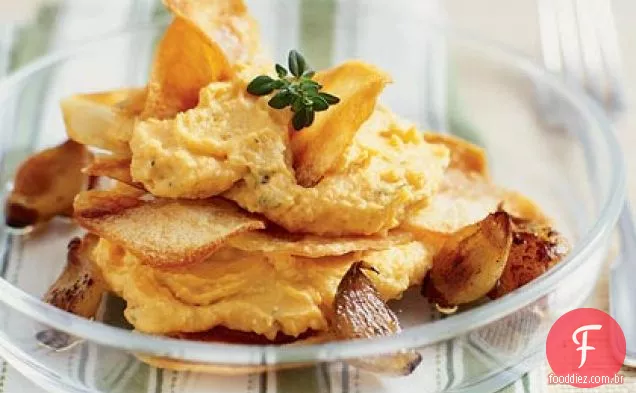 Batata Doce-Chèvre Napoleons