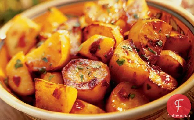 Batata-doce vitrificada com pimenta