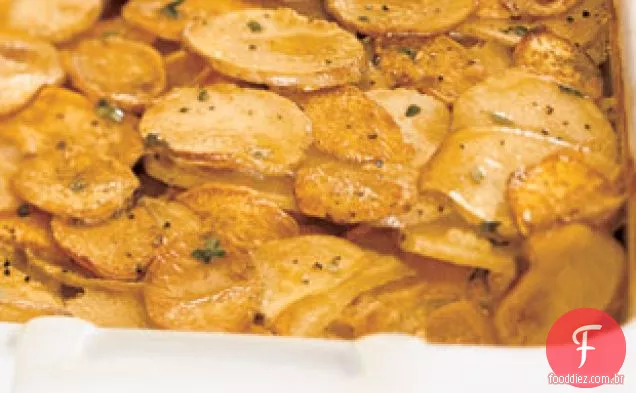 Ouro Yukon E Gratinado De Batata Doce