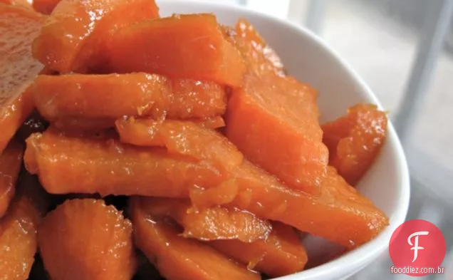 Sake Maple Glazed Sweet Potatoes