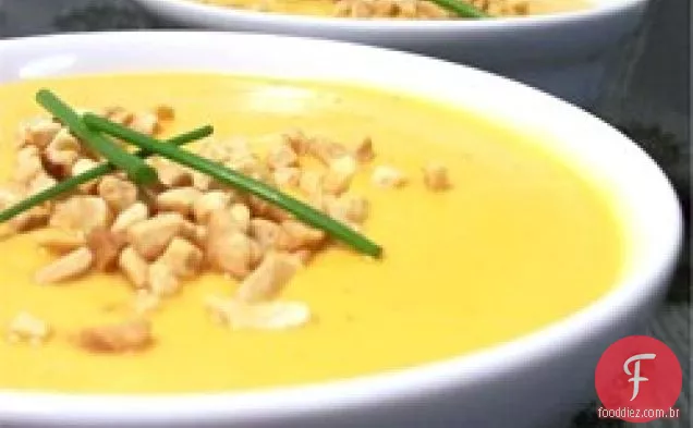 Batata Doce Cremosa Com Sopa De Gengibre
