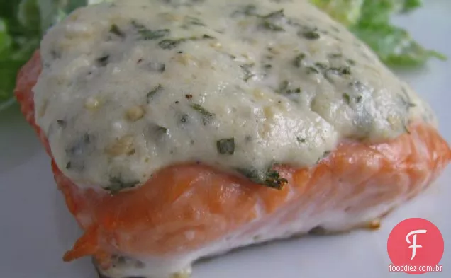 Salmão Assado Asiago