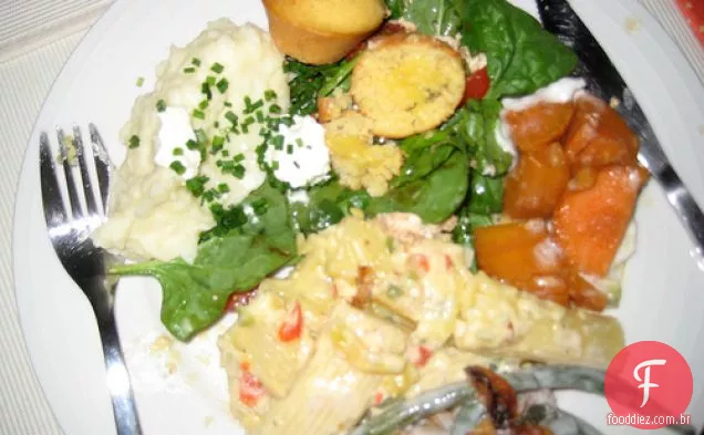 Batatas Doces Com Marshmallows