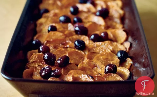 Batatas-Doces Vitrificadas Com Cranberry