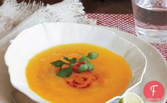 Sopa De Batata Doce De Gengibre